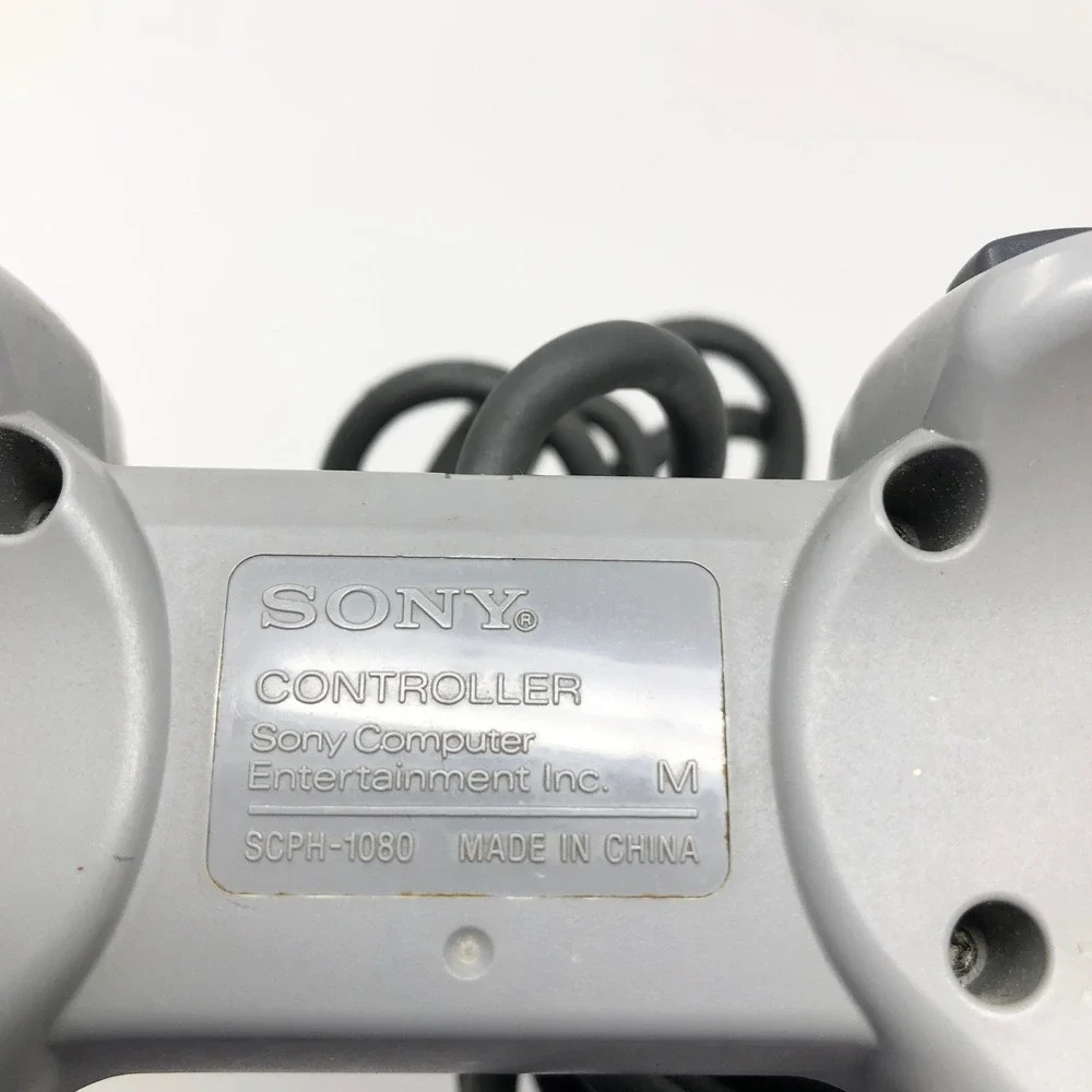 Sony SCPH-1080 Wired Game Controller Gray Tested Working